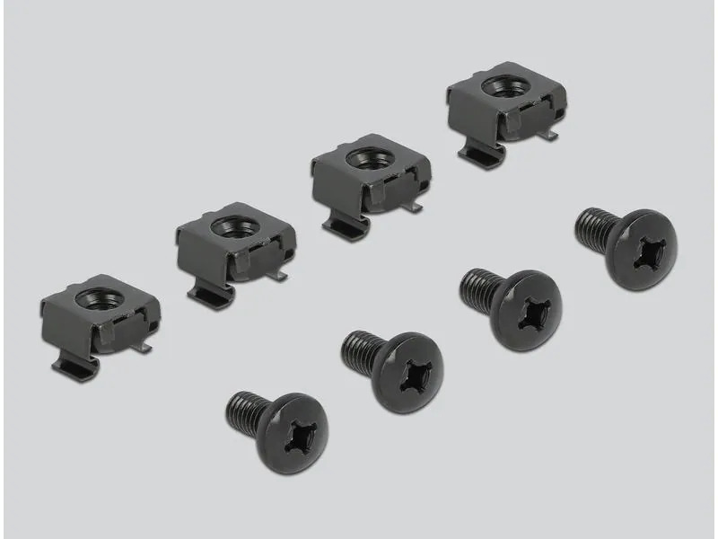 Delock Bürstenleiste 1HE 19 Rack, Schwarz