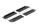 Delock Bürstenleiste 1HE 19 Rack, Schwarz