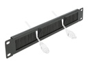 Delock Bürstenleiste 1HE 19 Rack, Schwarz