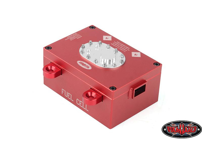 RC4WD Empfängerbox Benzintank Attrappe, Rot, Aluminium, 1:10