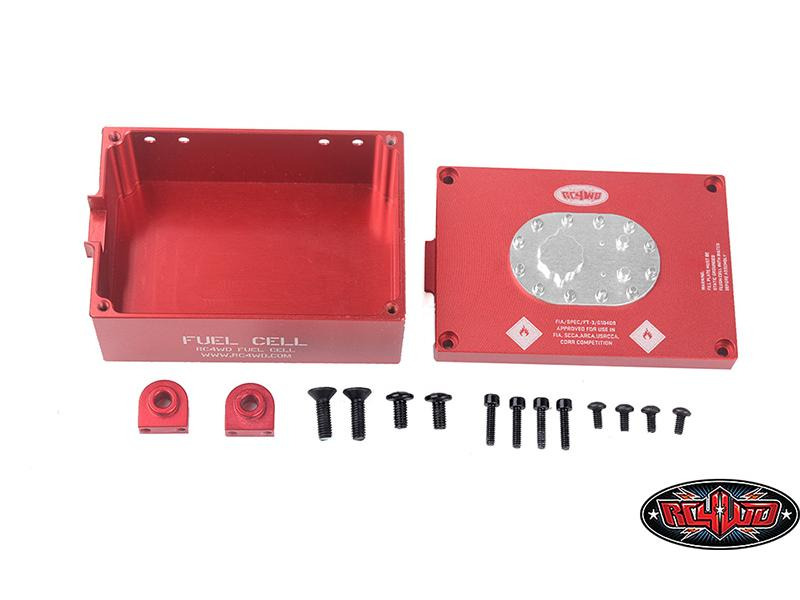 RC4WD Empfängerbox Benzintank Attrappe, Rot, Aluminium, 1:10