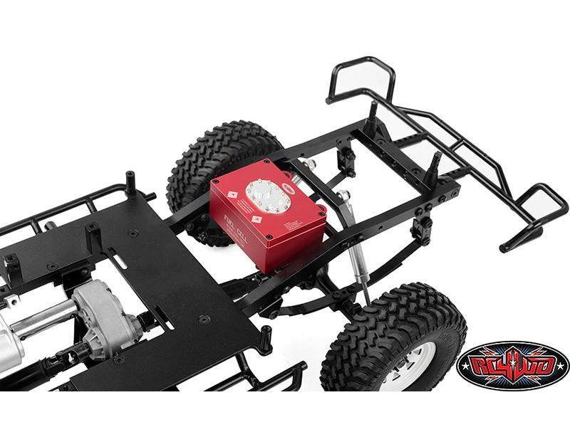 RC4WD Empfängerbox Benzintank Attrappe, Rot, Aluminium, 1:10
