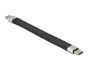 Delock USB 2.0 FPC Flachbandkabel USB C - USB C 0.13 m