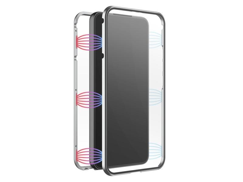 Black Rock Back Cover 360° Glass Galaxy S22 (5G) , Silber