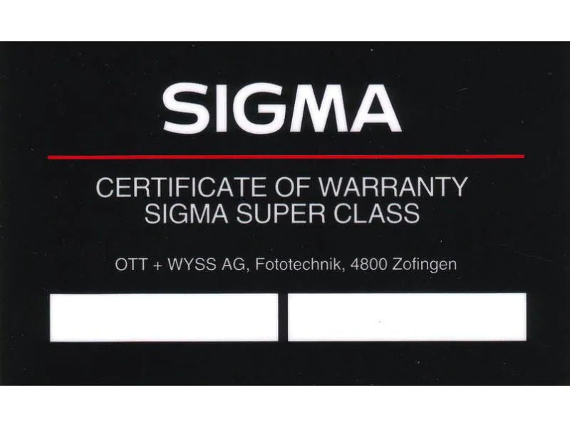 Sigma Festbrennweite 500mm f / 4.0 DG HSM Sports NI