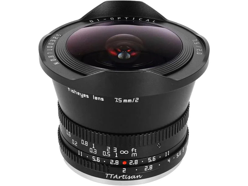 TTArtisan Festbrennweite 7.5 mm F2.0 Fisheye
