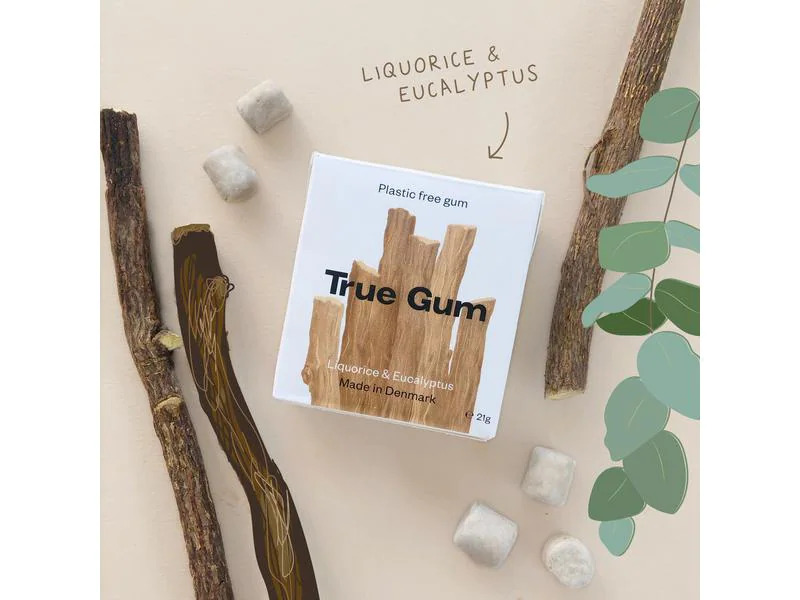 True Gum Kaugummi Lakritze &amp; Eukalyptus 21 g