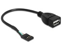Delock USB 2.0-Kabel Pinheader - USB A 0.2 m