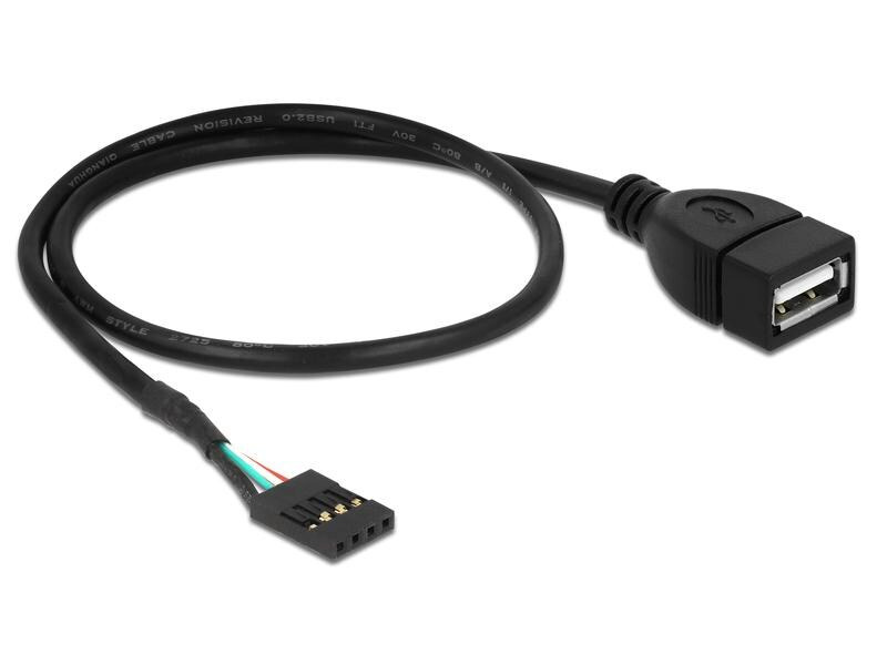 Delock USB 2.0-Kabel Pinheader - USB A 0.4 m
