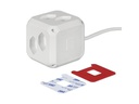 STEFFEN Steckdosenwürfel CUBE 8x T13 + 1x USB-C PD 18 W, Weiss