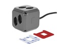 STEFFEN Steckdosenwürfel CUBE 8x T13 + 1x USB-C PD 18 W, Anthrazit