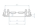 Delock Delock Easy 45 Modulträger für Geräteeinbaukanal 130 x 80 mm