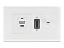 Delock Delock Easy 45 Modulträger für Geräteeinbaukanal 130 x 80 mm