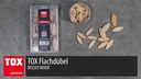 Tox-Dübel Holz Flachdübel Biscuit Wood Miniset, 100 Stück