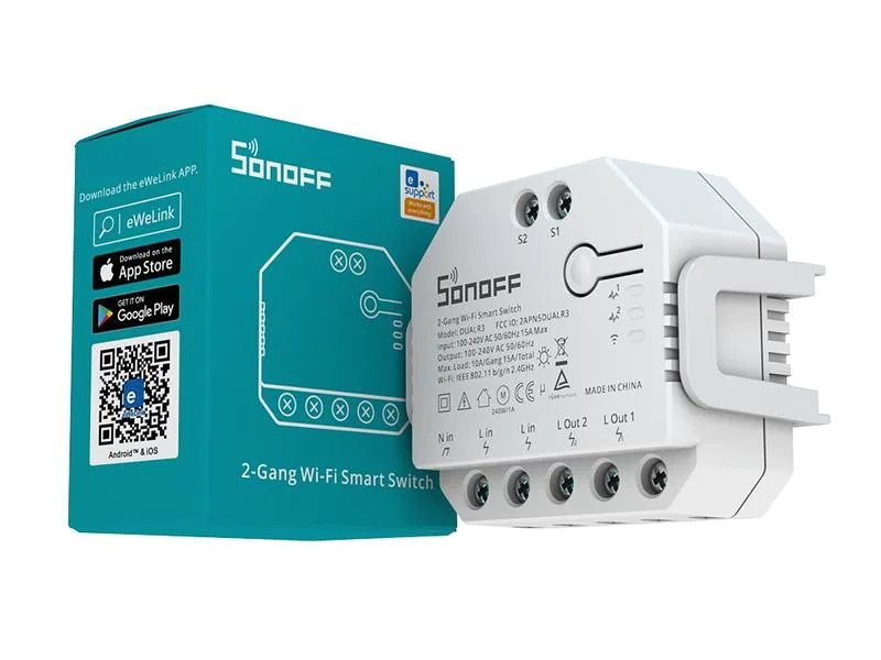SONOFF WiFi-Rolladenaktor DUALR3 2-fach