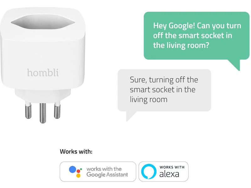 hombli Smart Socket CH, Weiss, 3er-Set
