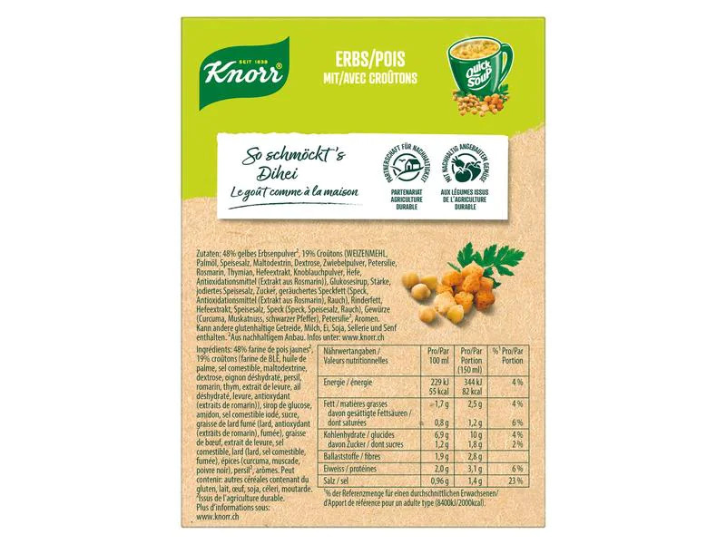 Knorr Quick Soup Erbs mit Croûtons 3 Portionen