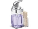 Simplehuman Seifenspender mit Caddy 650 ml, Silber/Transparent