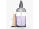 Simplehuman Seifenspender mit Caddy 650 ml, Silber/Transparent