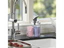 Simplehuman Seifenspender mit Caddy 650 ml, Silber/Transparent