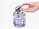 Simplehuman Seifenspender 444 ml, Silber/Transparent