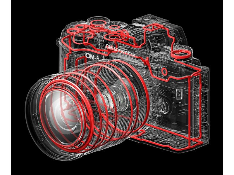 OM-System Fotokamera OM-5 M.Zuiko Digital ED 12-45mm F/4 PRO Silber