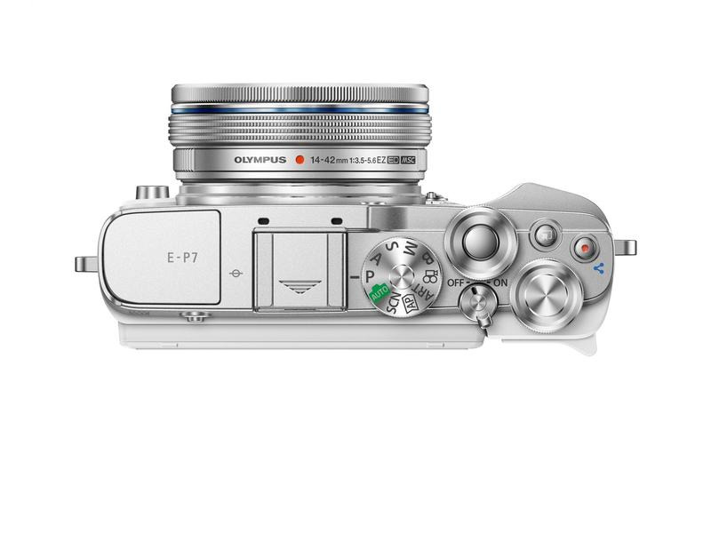 OM-System Fotokamera E-P7 Kit 14-42 Weiss