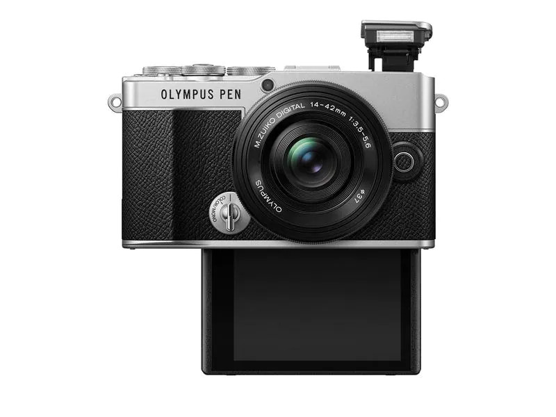 OM-System Fotokamera E-P7 Kit 14-42 Silber