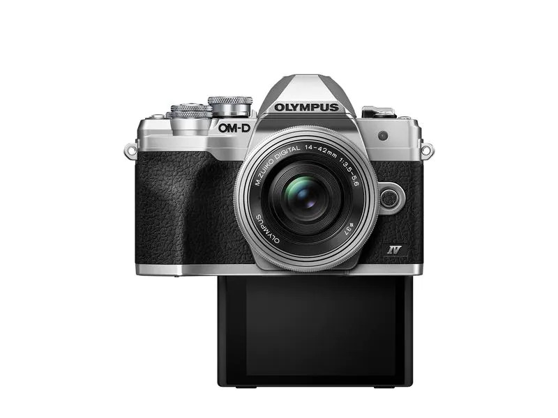 OM-System Fotokamera E-M10 Mark IV Kit 14-42 Silber