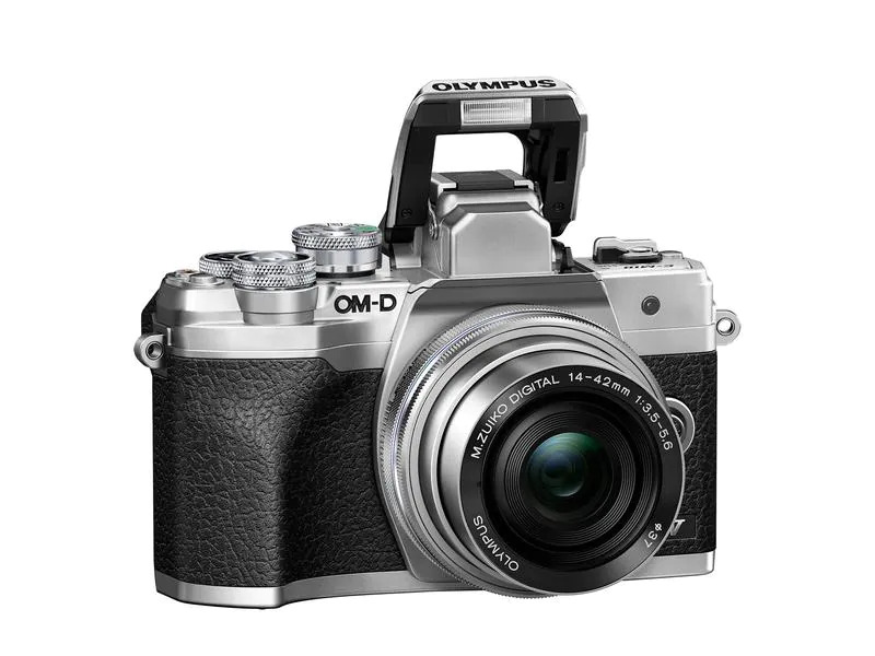 OM-System Fotokamera E-M10 Mark IV Kit 14-42 Silber