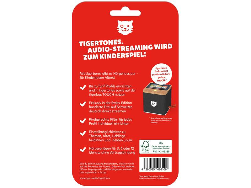 Tigermedia tigertones – Ticket Swiss Edition 3 Monate
