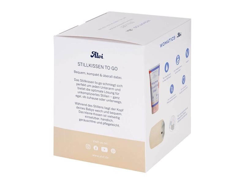Womatics Brustwarzensalbe Mama Cooling Gel + Alvi Stillkissen 150 ml