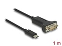 Delock Serial-Adapter USB-C – RS-232 D-Sub 9 Pin mit Muttern 1 m