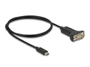 Delock Serial-Adapter USB-C – RS-232 D-Sub 9 Pin mit Muttern 1 m