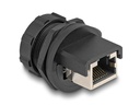 Delock Kupplung RJ45 Cat.6A mit Verschlusskappe, zum Einbau 1 Stück