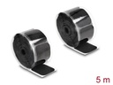 Delock Klettpad auf Rolle selbstklebend Schwarz, 5 m
