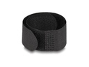 Delock Klettkabelbinder Schwarz 180 mm x 20 mm, 10 Stück