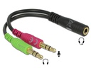 Delock Audio-Adapter Klinke 3.5mm, female - 3.5 mm Klinke
