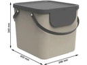 Rotho Recyclingbehälter 40 l, Blau/Grau/Schwarz