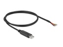 Delock USB 2.0-Adapterkabel USB A - Offen 1 m