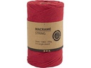 Creativ Company Baumwollgarn Macramé Kordel Rot