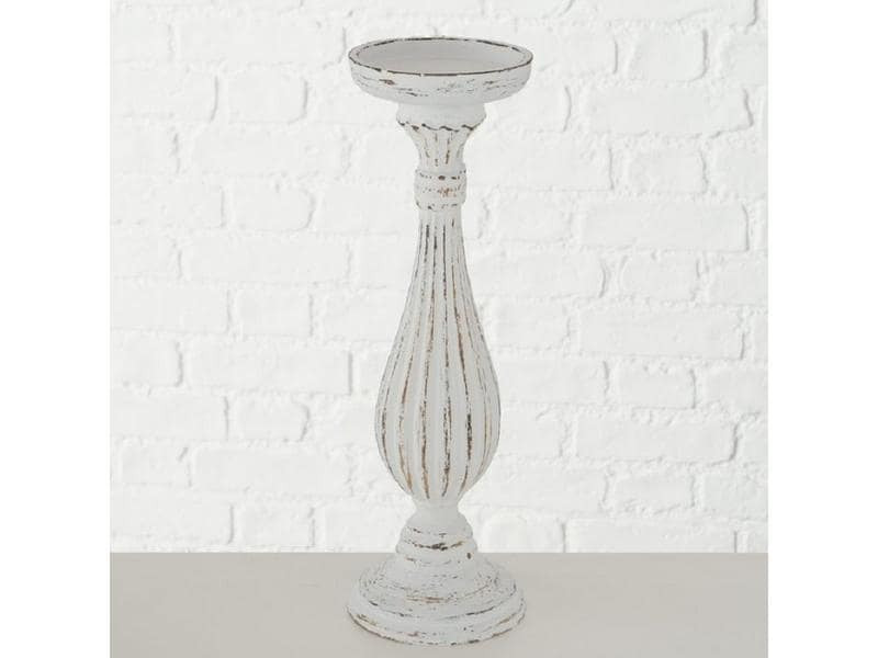 Boltze Kerzenhalter Dinah 34 cm, 1 Stück, Weiss