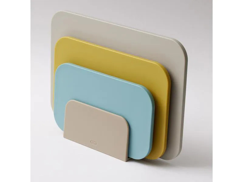 Rosti Schneidebrett-Set Choptima 3-teilig, Blaugrün/Beige/Gelb