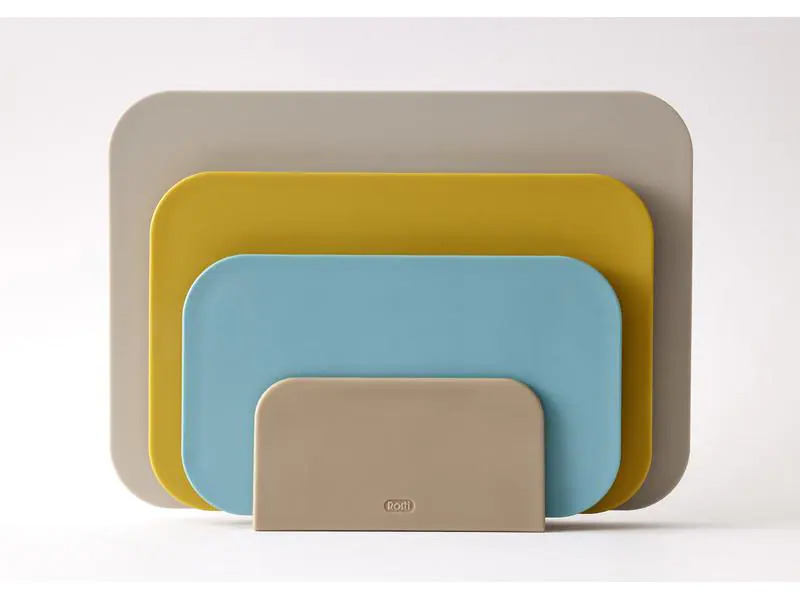 Rosti Schneidebrett-Set Choptima 3-teilig, Blaugrün/Beige/Gelb