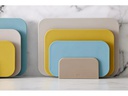 Rosti Schneidebrett-Set Choptima 3-teilig, Blaugrün/Beige/Gelb