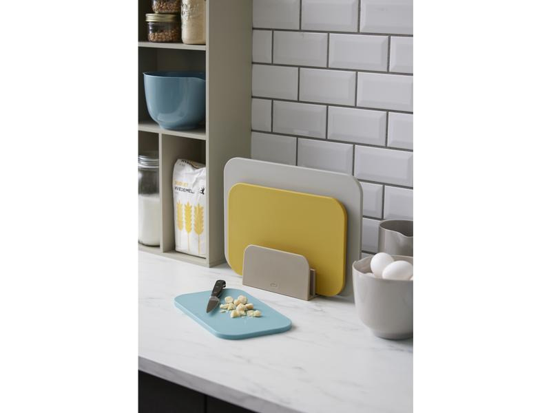 Rosti Schneidebrett-Set Choptima 3-teilig, Blaugrün/Beige/Gelb