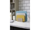 Rosti Schneidebrett-Set Choptima 3-teilig, Beige/Gelb/Blaugrün