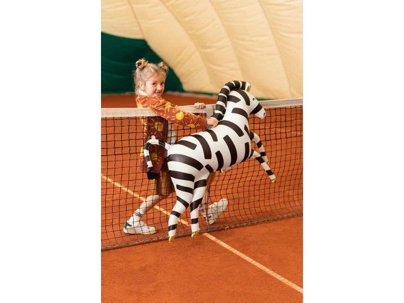 Partydeco Folienballon Zebra 115 x 85 cm, Schwarz/Weiss