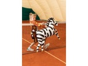 Partydeco Folienballon Zebra 115 x 85 cm, Schwarz/Weiss