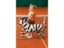 Partydeco Folienballon Zebra 115 x 85 cm, Schwarz/Weiss